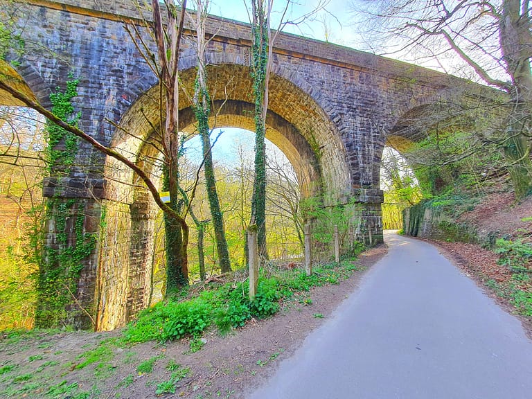 Cycling the Taff Trail in Wales, UK: Bridges
